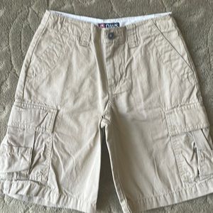 Boys Khaki Cargo Shorts Sz 10